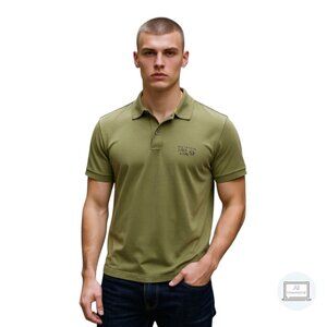 Mountain Hardwear Mens Polo Shirt Green Short Sleeve Approx Size M